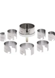 SET 8 SCIES TREPAN 25-68 H30  ROUGE