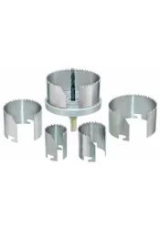 SET 5 SCIES TREPAN 29-75 H35  ROUGE