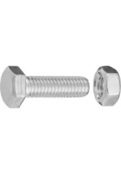 BOULON TETE HEXA M6x20      8pcs ZI