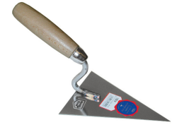 Truelle à polir triangulaire pointue Inox 140 x 105 x 1,0 mm