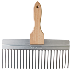 Peigne à plâtre - poignée en bois - 300 mm