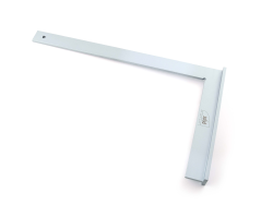 Equerre de maçon avec talon, zinguée - 600 x 330 mm