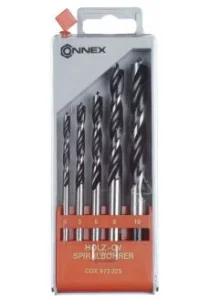 SET DE 5 MECHES A BOIS 4-10mm ROUGE