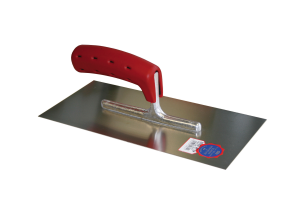 Plâtresse standard 280 x 130 x 0,7 mm avec manche SOFT GRIP PRO - inox
