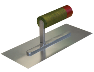 Plâtresse Lb 260 x 100 x 0,4 mm - Inox flexible , manche bois